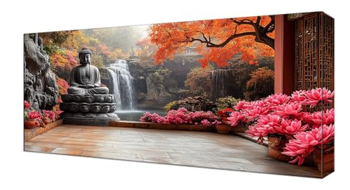 Diamond Painting Kinder, Fallen Zen Großes XXL 50x100cm Diamond Painting Erwachsene Zubehör, 5D DIY Strass Stickerei Kreuzstich Diamant Kunst Kits,Kreativ Set für Erwachsene Home Wand Dekoration J-225 von Shejyn