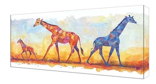 Diamond Painting Kinder, Farbe Giraffe Großes XXL 80x160cm Diamond Painting Erwachsene Zubehör, 5D DIY Strass Stickerei Kreuzstich Diamant Kunst Kits, Kreativ Set Erwachsene Home Wand Dekoration J-240 von Shejyn