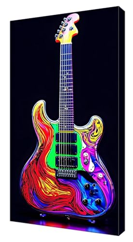 Diamond Painting Kinder, Farbe Gitarre Großes XXL 80x160cm Diamond Painting Erwachsene Zubehör, 5D DIY Strass Stickerei Kreuzstich Diamant Kunst Kits, Kreativ Set Erwachsene Home Wand Dekoration J-529 von Shejyn