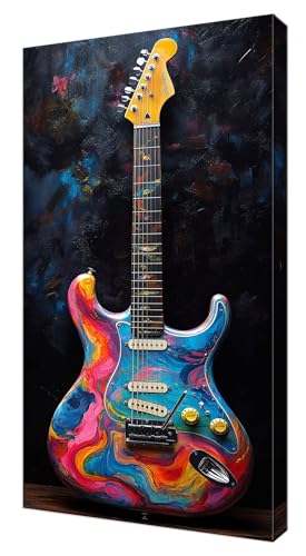 Diamond Painting Kinder, Farbe Gitarre Großes XXL 80x160cm Diamond Painting Erwachsene Zubehör, 5D DIY Strass Stickerei Kreuzstich Diamant Kunst Kits, Kreativ Set Erwachsene Home Wand Dekoration J-528 von Shejyn