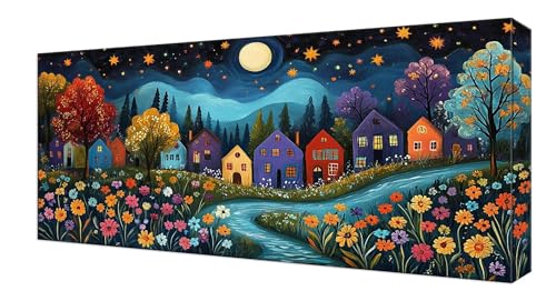 Diamond Painting Kinder, Farbe Kabine Großes XXL 50x100cm Diamond Painting Erwachsene Zubehör, 5D DIY Strass Stickerei Kreuzstich Diamant Kunst Kits, Kreativ Set Erwachsene Home Wand Dekoration J-230 von Shejyn