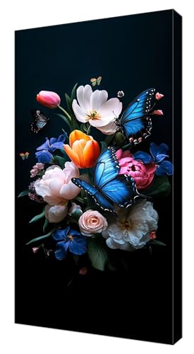 Diamond Painting Kinder, Farbe Schmetterling Großes 25x50cm Diamond Painting Erwachsene Zubehör, 5D DIY Strass Stickerei Kreuzstich Diamant Kunst Kits,Kreativ Set Erwachsene Home Wand Dekoration J-519 von Shejyn