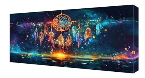 Diamond Painting Kinder, Farbe Traumfänger Großes 60x120cm Diamond Painting Erwachsene Zubehör, 5D DIY Strass Stickerei Kreuzstich Diamant Kunst Kits, Kreativ Set Erwachsene Home Wand Dekoration J-249 von Shejyn