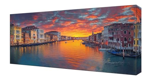 Diamond Painting Kinder, See Architektur Großes XXL 35x70cm Diamond Painting Erwachsene Zubehör, 5D DIY Strass Stickerei Kreuzstich Diamant Kunst Kits,Kreativ Set Erwachsene Home Wand Dekoration J-223 von Shejyn