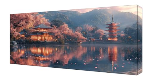 Diamond Painting Kinder, See Kabine Großes XXL 80x160cm Diamond Painting Erwachsene Zubehör, 5D DIY Strass Stickerei Kreuzstich Diamant Kunst Kits,Kreativ Set für Erwachsene Home Wand Dekoration J-248 von Shejyn