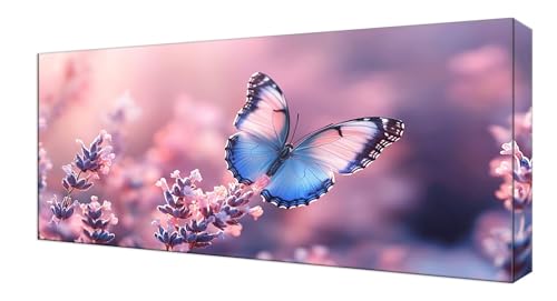Diamond Painting Kinder, Sonnenuntergang Schmetterling Großes 80x160cm Diamond Painting Erwachsene Zubehör, DIY Strass Stickerei Kreuzstich Diamant Kunst Kits, Kreativ Set Erwachsene Home Dekor J-471 von Shejyn