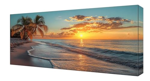 Diamond Painting Kinder, Sonnenuntergang Strand Großes XXL 80x160cm Diamond Painting Erwachsene Zubehör, 5D DIY Strass Stickerei Kreuzstich Diamant Kunst Kits, Kreativ Set Erwachsene Home Dekor J-201 von Shejyn