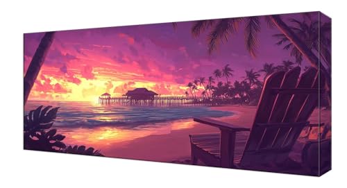 Diamond Painting Kinder, Sonnenuntergang Strand Großes XXL 80x160cm Diamond Painting Erwachsene Zubehör, 5D DIY Strass Stickerei Kreuzstich Diamant Kunst Kits, Kreativ Set Erwachsene Home Dekor J-447 Diamond Painting Kinder, Sonnenuntergang Strand Großes XXL 80x160cm Diamond Painting Erwachsene Zubehör, 5D DIY Strass Stickerei Kreuzstich Diamant Kunst Kits, Kreativ Set Erwachsene Home Dekor J-447 von Shejyn