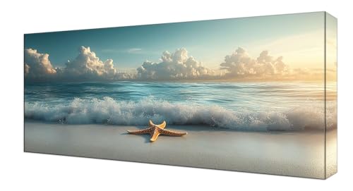 Diamond Painting Kinder, Strand Seestern Großes 80x160cm Diamond Painting Erwachsene Zubehör, 5D DIY Strass Stickerei Kreuzstich Diamant Kunst Kits, Kreativ Set Erwachsene Home Wand Dekoration J-190 von Shejyn