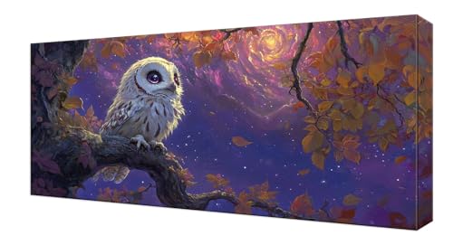 Diamond Painting Kinder, Tier Eule Großes XXL 60x120cm Diamond Painting Erwachsene Zubehör, 5D DIY Strass Stickerei Kreuzstich Diamant Kunst Kits, Kreativ Set für Erwachsene Home Wand Dekoration J-438 Diamond Painting Kinder, Tier Eule Großes XXL 60x120cm Diamond Painting Erwachsene Zubehör, 5D DIY Strass Stickerei Kreuzstich Diamant Kunst Kits, Kreativ Set für Erwachsene Home Wand Dekoration J-438 von Shejyn