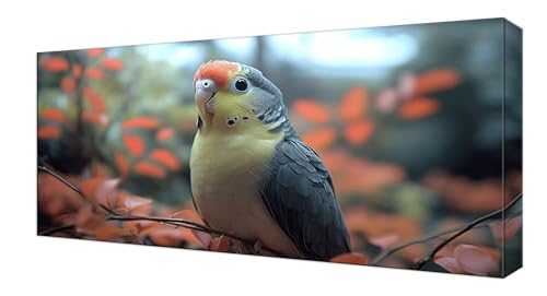 Diamond Painting Kinder, Tier Papagei Großes XXL 80x160cm Diamond Painting Erwachsene Zubehör, 5D DIY Strass Stickerei Kreuzstich Diamant Kunst Kits, Kreativ Set Erwachsene Home Wand Dekoration J-253 von Shejyn