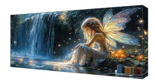 Diamond Painting Kinder, Traum Fallen Großes XXL 25x50cm Diamond Painting Erwachsene Zubehör, 5D DIY Strass Stickerei Kreuzstich Diamant Kunst Kits, Kreativ Set Erwachsene Home Wand Dekoration J-229 von Shejyn