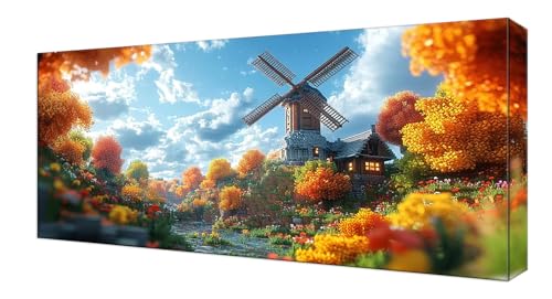 Diamond Painting Kinder, Wald Kabine Großes XXL 80x160cm Diamond Painting Erwachsene Zubehör, 5D DIY Strass Stickerei Kreuzstich Diamant Kunst Kits, Kreativ Set Erwachsene Home Wand Dekoration J-206 von Shejyn