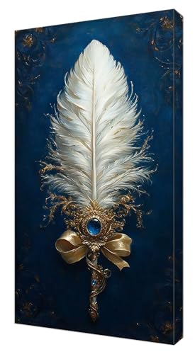 Diamond Painting Kinder, Weiß Feder Großes XXL 25x50cm Diamond Painting Erwachsene Zubehör, 5D DIY Strass Stickerei Kreuzstich Diamant Kunst Kits, Kreativ Set für Erwachsene Home Wand Dekoration J-513 Diamond Painting Kinder, Weiß Feder Großes XXL 25x50cm Diamond Painting Erwachsene Zubehör, 5D DIY Strass Stickerei Kreuzstich Diamant Kunst Kits, Kreativ Set für Erwachsene Home Wand Dekoration J-513 von Shejyn