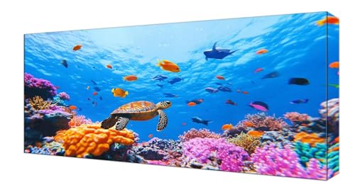 Diamond Painting Koralle Meeresschildkröten, Groß XXL Diamond Painting Zubehör, DIY Diamanten Kinder Set, Bastelset Erwachsene und Anfänger, Mosaikherstellung, Wohnzimmer Wand Deko 40x80cm J-441 Diamond Painting Koralle Meeresschildkröten, Groß XXL Diamond Painting Zubehör, DIY Diamanten Kinder Set, Bastelset Erwachsene und Anfänger, Mosaikherstellung, Wohnzimmer Wand Deko 40x80cm J-441 von Shejyn