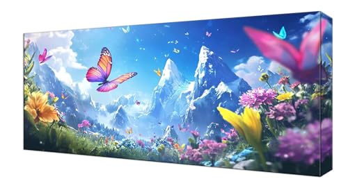 Diamond Painting Schmetterling Berg, Groß XXL Diamond Painting Zubehör, DIY Full Drill Diamanten Kinder Set, Bastelset Erwachsene und Anfänger, Mosaikherstellung, Wohnzimmer Wand Deko 55x110cm J-442 Diamond Painting Schmetterling Berg, Groß XXL Diamond Painting Zubehör, DIY Full Drill Diamanten Kinder Set, Bastelset Erwachsene und Anfänger, Mosaikherstellung, Wohnzimmer Wand Deko 55x110cm J-442 von Shejyn