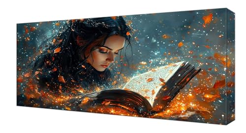 Diamond Painting Traum Frau, Groß XXL Diamond Painting Zubehör, 5D DIY Full Drill Diamanten Kinder Set, Bastelset Erwachsene und Anfänger, Mosaikherstellung, für Wohnzimmer Wand Deko 70x140cm J-207 von Shejyn
