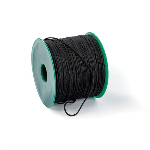 Schwarze Schnur, 2 mm, 150 m, geflochten, nicht dehnbar, stark, langlebig, für den allgemeinen Gebrauch, Kunst und Handwerk, DIY-Projekte von Shelver