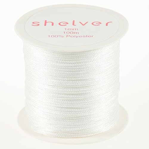 Shelver 1 mm x 100 m Schnur zum Herstellen von Armbändern, Nylonschnur, erhältlich in 26 Farben Shelver 1 mm x 100 m Schnur zum Herstellen von Armbändern, Nylonschnur, erhältlich in 26 Farben von Shelver
