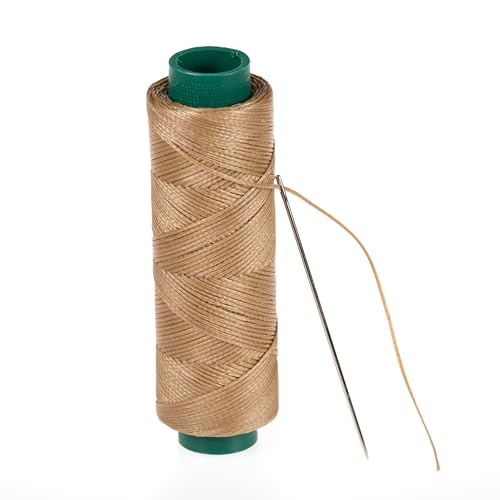 Shelver Gewachstes Garn in 30 Farben, 1 mm starker Faden für Leder, schwere Stoffe, Polster, Schuhe, Taschen, Reparaturen, Heimwerker von Shelver