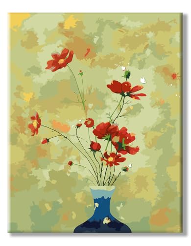 ShengDexin Malen Nach Zahlen Erwachsene Blumen, Malen Nach Zahlen Knitterfreie Leinwand Bilder 40x50cm, Paint by Numbers diy Gemälde Kit mit Pinseln und Acrylfarbe als Geschenk für Wanddeko ShengDexin Malen Nach Zahlen Erwachsene Blumen, Malen Nach Zahlen Knitterfreie Leinwand Bilder 40x50cm, Paint by Numbers diy Gemälde Kit mit Pinseln und Acrylfarbe als Geschenk für Wanddeko von ShengDexin