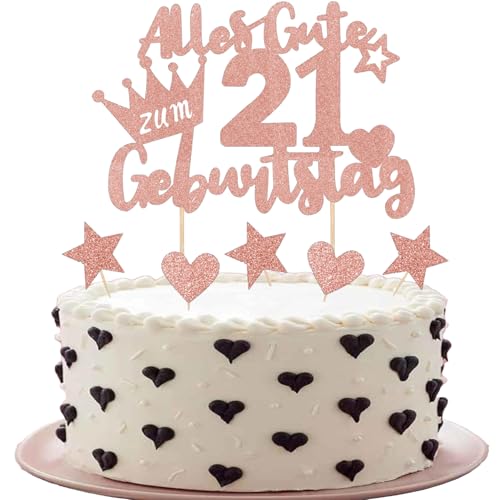 Tortendeko 21 Geburtstag 7 Stück Happy Birthday Cake Topper und Cupcake Deko Geburtstagsdeko Frauen Alles Gute zum Geburtstag Rosegold Torten Deko Tortendeko 21 Geburtstag 7 Stück Happy Birthday Cake Topper und Cupcake Deko Geburtstagsdeko Frauen Alles Gute zum Geburtstag Rosegold Torten Deko von ShengDexin