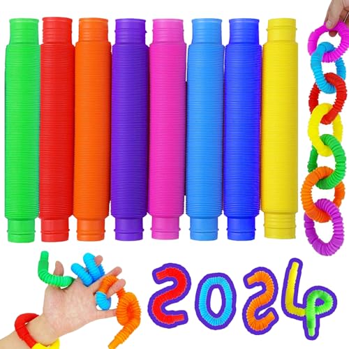 Pop Röhren Sensorik Spielzeug,Bunt Stretchrohr-Sensorik Spielzeug,Pop Tubes für Kinder Stress und Angst Linderung Kinder Erwachsene Mitgebsel Kindergeburtstag Junge Gastgeschenke (8 Stück) Pop Röhren Sensorik Spielzeug,Bunt Stretchrohr-Sensorik Spielzeug,Pop Tubes für Kinder Stress und Angst Linderung Kinder Erwachsene Mitgebsel Kindergeburtstag Junge Gastgeschenke (8 Stück) von Shengbangym