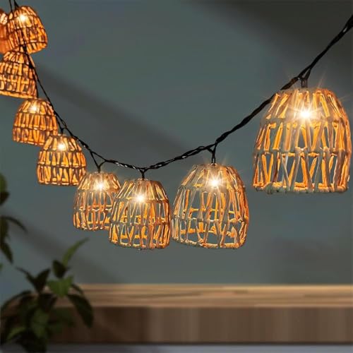 Shengruili LED Lichterkette Außen,LED Rattankugel Lampion,Wasserdicht Lichterkette Außen, Gilt für Balkon Garten Outdoor,Balkon, Party,Zimmer Shengruili LED Lichterkette Außen,LED Rattankugel Lampion,Wasserdicht Lichterkette Außen, Gilt für Balkon Garten Outdoor,Balkon, Party,Zimmer von Shengruili