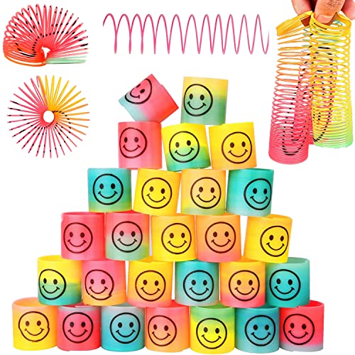 Shengruili Regenbogenspirale Springs,24 Stück Party Mitgebsel Regenbogen Spielzeug,Kindergeburtstag Gastgeschenke,Mitbringsel Kindergeburtstag Lernspielzeug,Magic Rainbow Puzzle von Shengruili