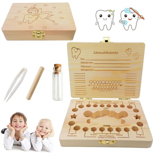 Shengruili Zahnbox Holz Milchzähne Box,Milchzahndose,Zahnbox für Milchzähne,Milchzahndose Mädchen,Aufbewahrungsbox für Baby-Zähne,Zahnschachtel Milchzähne Shengruili Zahnbox Holz Milchzähne Box,Milchzahndose,Zahnbox für Milchzähne,Milchzahndose Mädchen,Aufbewahrungsbox für Baby-Zähne,Zahnschachtel Milchzähne von Shengruili