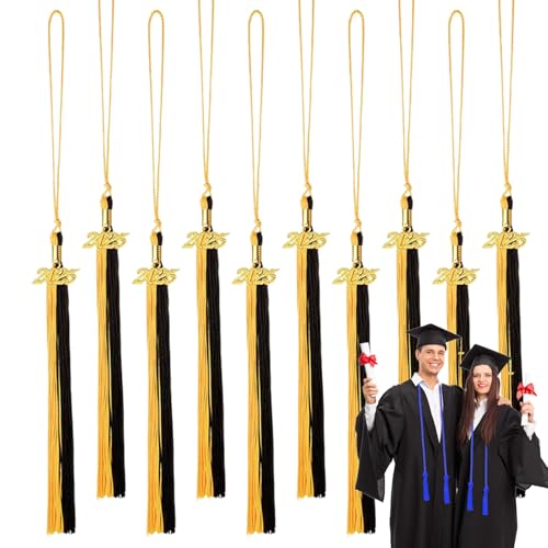 2025 Abschluss-Quaste, Abschlusskappen-Quaste, 10 x Andenken-Anhänger, Ornament-Dekorationen für Highschool, Universität, Meister, Lehrer, Schul-Fotoshootings 2025 Abschluss-Quaste, Abschlusskappen-Quaste, 10 x Andenken-Anhänger, Ornament-Dekorationen für Highschool, Universität, Meister, Lehrer, Schul-Fotoshootings von Shenrongtong