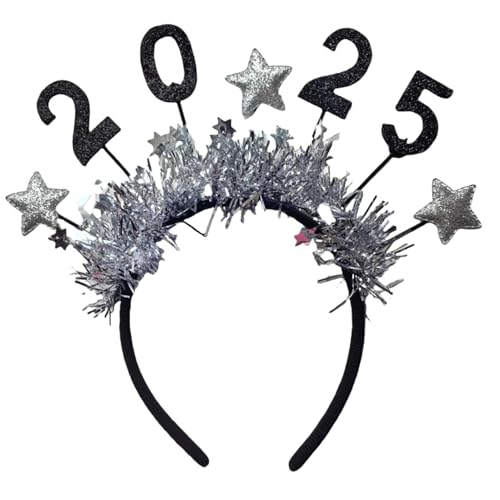 2025 Happy New Year Star Stirnband | 2025 Happy New Year Stirnband - 2025 Happy New Year Stirnbänder für Silvester Party Favors Supplies 2025 Happy New Year Star Stirnband | 2025 Happy New Year Stirnband - 2025 Happy New Year Stirnbänder für Silvester Party Favors Supplies von Shenrongtong