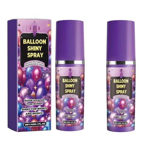 2er-Pack Ballonglanzspray, Hochglanz-Ballonspray, Schnelltrocknender Ballonglanz, Strahlendes Latex-Eleganz-Finish In Minuten, Latex-Ballonglanz Für Brillantes Aussehen von Shenrongtong