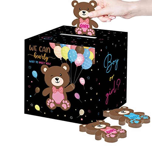 Boy or Girl Gender Reveal Box, Baby Vote Game Gender Reveal Box for Baby Shower Party, Baby Gender Reveal Box for Baby Shower Gender Reveal Party Supplies von Shenrongtong
