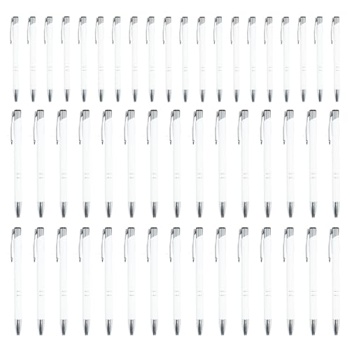 Büro-Kugelschreiber - 50x Metall-Signierstift | Multifunktionales stilvolles Schreibzubehör mit silberner Clip für Geschäftsleute, Studenten, Lehrer und Profis - für den täglichen Einsatz Büro-Kugelschreiber - 50x Metall-Signierstift | Multifunktionales stilvolles Schreibzubehör mit silberner Clip für Geschäftsleute, Studenten, Lehrer und Profis - für den täglichen Einsatz von Shenrongtong