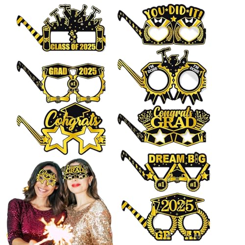 Graduierungsbrille | Abschlussgeschenke Zubehör Dekorationen – Neuheit College Bild Supplies Brille für Zuhause, Wohnheim, Hotel, Wohnung Graduierungsbrille | Abschlussgeschenke Zubehör Dekorationen – Neuheit College Bild Supplies Brille für Zuhause, Wohnheim, Hotel, Wohnung von Shenrongtong