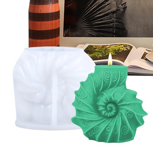 Kerzenformen aus Silikon, Epoxidharz-Gussformen, leicht zu lösen, hitzebeständig, Muschelform, Gips für Seife, Backen, Fondant Kerzenformen aus Silikon, Epoxidharz-Gussformen, leicht zu lösen, hitzebeständig, Muschelform, Gips für Seife, Backen, Fondant von Shenrongtong