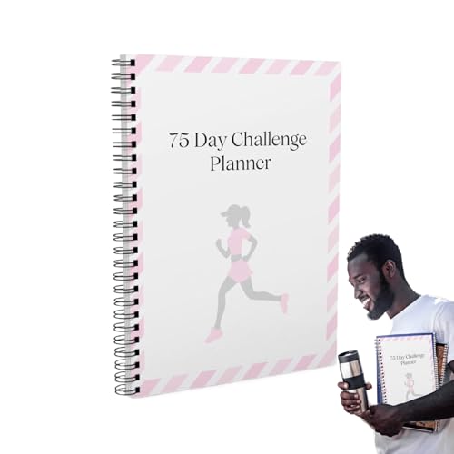 Planungs-Notizbuch, 75-Tage-Termin-Organizer, multifunktional, Spiralbindung, tragbarer Notizblock für Zeiterfassung, Zielsetzung, Aufgabenplanung, Mahlzeiten, Workout, Business, Meeting, Reiseprojekt Planungs-Notizbuch, 75-Tage-Termin-Organizer, multifunktional, Spiralbindung, tragbarer Notizblock für Zeiterfassung, Zielsetzung, Aufgabenplanung, Mahlzeiten, Workout, Business, Meeting, Reiseprojekt von Shenrongtong