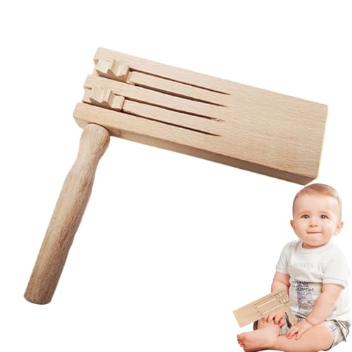 Shenrongtong Holz Ratsche Party Lärmmacher - Klapper Spielzeug Für Kinder | Traditionelles Mexikanisches Drehgeräuschmacher Mit Rotierfunktion Shenrongtong Holz Ratsche Party Lärmmacher - Klapper Spielzeug Für Kinder | Traditionelles Mexikanisches Drehgeräuschmacher Mit Rotierfunktion von Shenrongtong