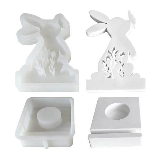 Shenrongtong Silikonform Kerzenhalter Ostern, Osterhase Silikonformen, Gießformen, Kaninchen-Gießform, Silikonformen Gießformen, Silikon-Osterhase für Kerzen Shenrongtong Silikonform Kerzenhalter Ostern, Osterhase Silikonformen, Gießformen, Kaninchen-Gießform, Silikonformen Gießformen, Silikon-Osterhase für Kerzen von Shenrongtong