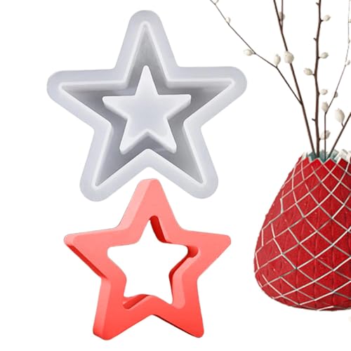 Silikonformen Gießformen Weihnachtssterne Silikonform, Silikonsternform | Stern-Silikon-Harzformen, hohle sternförmige Silikonform, festliche Silikon-Kerzenform zum Basteln Silikonformen Gießformen Weihnachtssterne Silikonform, Silikonsternform | Stern-Silikon-Harzformen, hohle sternförmige Silikonform, festliche Silikon-Kerzenform zum Basteln von Shenrongtong