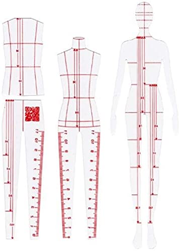 CHENGYIDA 4 Vorlagen Modelle Frauen Mode Lineal Werkzeug Weiblicher Körper für Mode Design Frauen Zeichnen Lineal Geeignet für A4-Papier Design von Shenzhen Chengyida E-Commerce Co., Ltd.