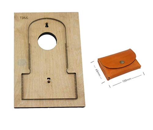 CHENGYIDA Leder-Stanzform DIY Handwerk Zubehör Mini Brieftasche Kartenhalter Stahllineal Stanzform (mit Loch)) von Shenzhen Chengyida E-Commerce Co., Ltd.