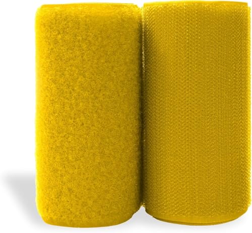 10,2 cm gelbes Klettband, 91 cm Länge, nicht klebende Klettrollen, Nylon, Nähverschlüsse, Klebeband, ineinandergreifendes Klebeband, zum Aufnähen für Kleidung, Schuhe, Taschen, Handwerk, Outdoor 10,2 cm gelbes Klettband, 91 cm Länge, nicht klebende Klettrollen, Nylon, Nähverschlüsse, Klebeband, ineinandergreifendes Klebeband, zum Aufnähen für Kleidung, Schuhe, Taschen, Handwerk, Outdoor von Sheriffdrink