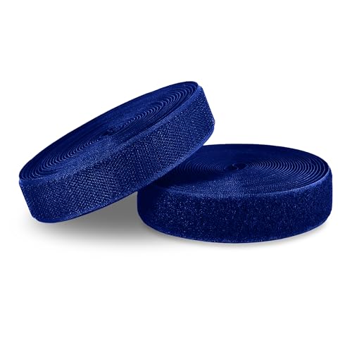 2,5 cm x 4,5 m, marineblaues Klettband, nicht klebend, ineinandergreifendes Klebeband, dünnes Nylon, hervorragende Griffigkeit, robuste Befestigungsstreifen, Verschlussrolle für Taschen, Kleidung 2,5 cm x 4,5 m, marineblaues Klettband, nicht klebend, ineinandergreifendes Klebeband, dünnes Nylon, hervorragende Griffigkeit, robuste Befestigungsstreifen, Verschlussrolle für Taschen, Kleidung von Sheriffdrink