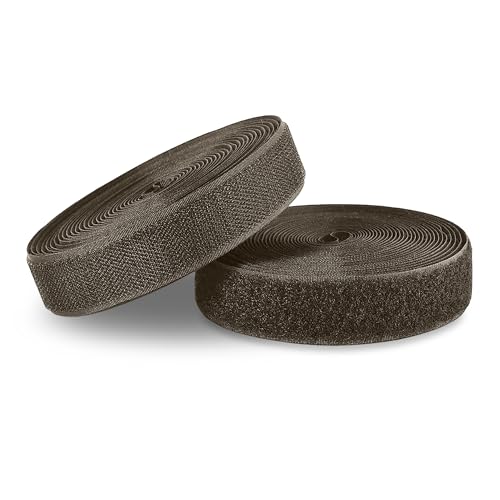 Braunes Klettband, nicht klebend, ineinandergreifendes Klebeband, dünnes Nylon, hervorragende Griffigkeit, robuste Befestigungsstreifen, Verschlussrolle für Taschen, Kleidung, Zuhause, Büro, Schule Braunes Klettband, nicht klebend, ineinandergreifendes Klebeband, dünnes Nylon, hervorragende Griffigkeit, robuste Befestigungsstreifen, Verschlussrolle für Taschen, Kleidung, Zuhause, Büro, Schule von Sheriffdrink