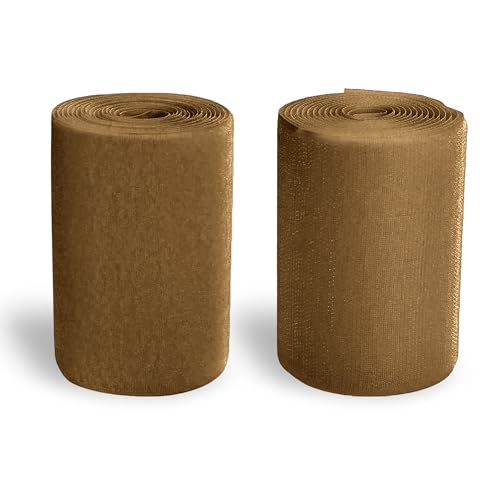 Coyote Klettband, 10,2 cm x 2,7 m, nicht klebend, Nylon, ineinandergreifendes Gewebeband, Streifen, breite Nähverschlüsse, dick, starke Griffrolle für Militärform, Taschen, Kleidung, Schuhe, Rucksäcke Coyote Klettband, 10,2 cm x 2,7 m, nicht klebend, Nylon, ineinandergreifendes Gewebeband, Streifen, breite Nähverschlüsse, dick, starke Griffrolle für Militärform, Taschen, Kleidung, Schuhe, Rucksäcke von Sheriffdrink