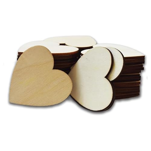 Holzherzen zum Basteln, 5,1 cm, unlackierte Holzherzen, 0,2 cm Dicke, unlackierte Blätter, Ornamente, ideal für Hochzeit, Basteln, Malen, Brennen, Gravieren, Schnitzen, Untersetzer, 30 Stück Holzherzen zum Basteln, 5,1 cm, unlackierte Holzherzen, 0,2 cm Dicke, unlackierte Blätter, Ornamente, ideal für Hochzeit, Basteln, Malen, Brennen, Gravieren, Schnitzen, Untersetzer, 30 Stück von Sheriffdrink