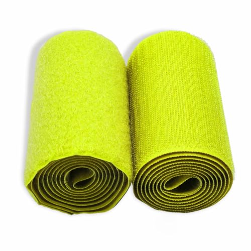 Klettband, 10,2 cm, neongelbes Klettband, 91 cm, nicht klebend, gelb, breite Streifen, Nylonverschluss, ineinandergreifendes Gewebeband, hervorragende starke Griffrolle für Schuhe, Uniform, Kleidung Klettband, 10,2 cm, neongelbes Klettband, 91 cm, nicht klebend, gelb, breite Streifen, Nylonverschluss, ineinandergreifendes Gewebeband, hervorragende starke Griffrolle für Schuhe, Uniform, Kleidung von Sheriffdrink