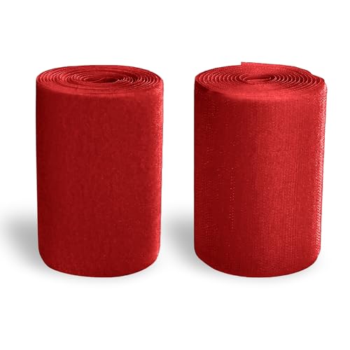 Klettband, 10,2 cm x 2,7 m, nicht klebend, Nylon, ineinandergreifend, breite Nähverschlüsse, dick, starke Griffrolle für Feuerwehrmann, Kleidung, Schuhe, Rucksäcke, Bastelarbeiten, Rot, 10,2 cm x 2,7 Klettband, 10,2 cm x 2,7 m, nicht klebend, Nylon, ineinandergreifend, breite Nähverschlüsse, dick, starke Griffrolle für Feuerwehrmann, Kleidung, Schuhe, Rucksäcke, Bastelarbeiten, Rot, 10,2 cm x 2,7 von Sheriffdrink